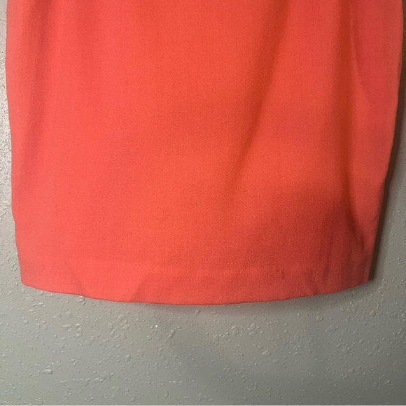 Vtg Linda Ballard Ellen Tracy 100% Wool Skirt Coral Sz 14 Midi Business Office - Picture 3 of 12